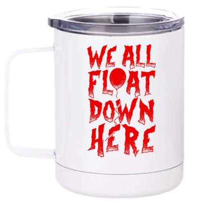 IT Stephen Kings WE ALL FLOAT DOWN HERE Clown Pennywise Horror 12 oz Stainless Steel Tumbler Cup