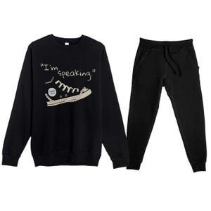 IM Speaking Kamala Harris 2024 Premium Crewneck Sweatsuit Set