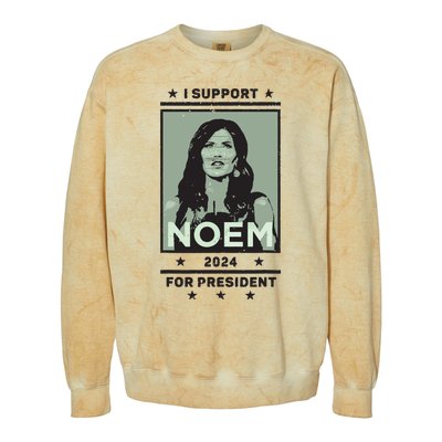 I Support Kristi Noem South Dakota Governor President 2024 Colorblast Crewneck Sweatshirt