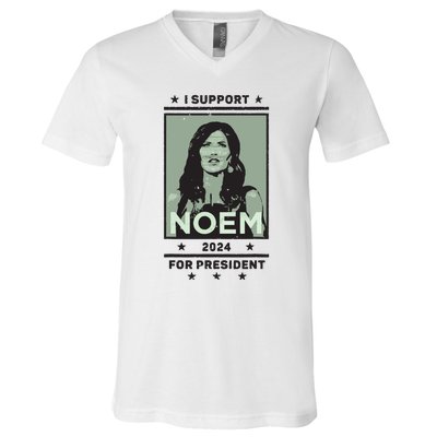 I Support Kristi Noem South Dakota Governor President 2024 V-Neck T-Shirt