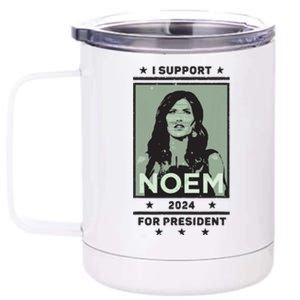 I Support Kristi Noem South Dakota Governor President 2024 12 oz Stainless Steel Tumbler Cup