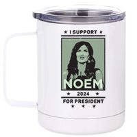 I Support Kristi Noem South Dakota Governor President 2024 12 oz Stainless Steel Tumbler Cup