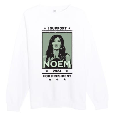 I Support Kristi Noem South Dakota Governor President 2024 Premium Crewneck Sweatshirt