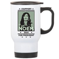 I Support Kristi Noem South Dakota Governor President 2024 Stainless Steel Travel Mug