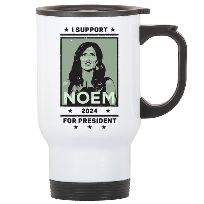 I Support Kristi Noem South Dakota Governor President 2024 Stainless Steel Travel Mug