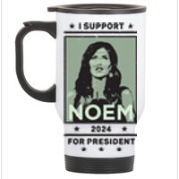 I Support Kristi Noem South Dakota Governor President 2024 Stainless Steel Travel Mug