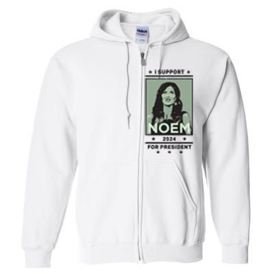 I Support Kristi Noem South Dakota Governor President 2024 Full Zip Hoodie