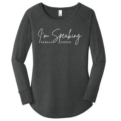 IM Speaking Kamala Harris Women's Perfect Tri Tunic Long Sleeve Shirt