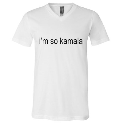 I’M So Kamala Brat Meme Gen Z V-Neck T-Shirt