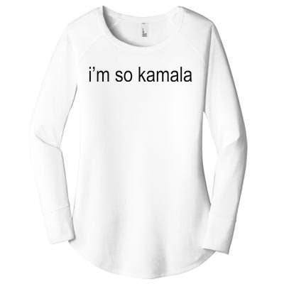 I’M So Kamala Brat Meme Gen Z Women's Perfect Tri Tunic Long Sleeve Shirt