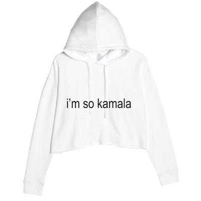 I’M So Kamala Brat Meme Gen Z Crop Fleece Hoodie