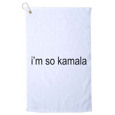 I’M So Kamala Brat Meme Gen Z Golf Towel