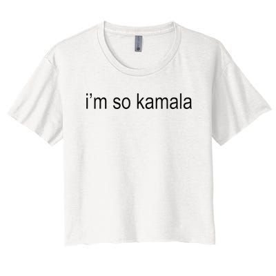 I’M So Kamala Brat Meme Gen Z Women's Crop Top Tee