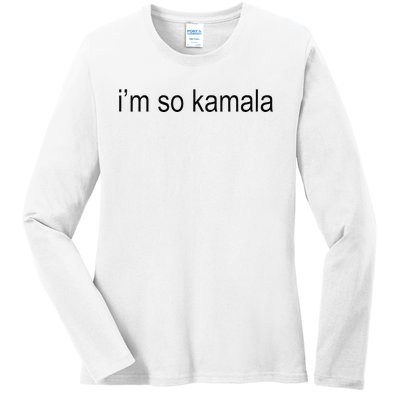 I’M So Kamala Brat Meme Gen Z Ladies Long Sleeve Shirt