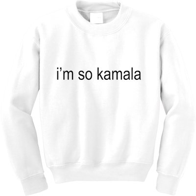 I’M So Kamala Brat Meme Gen Z Kids Sweatshirt