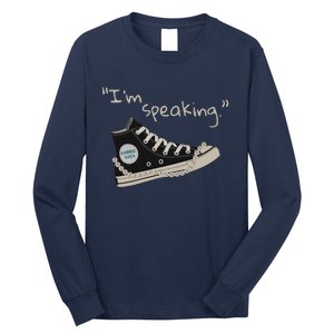 IM Speaking Kamalaharris 2024 Sneakers Vote For President Long Sleeve Shirt