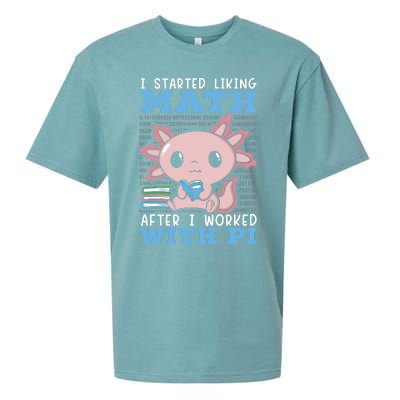 I Started Liking Math After I Worked With Pi Day Gift Sueded Cloud Jersey T-Shirt