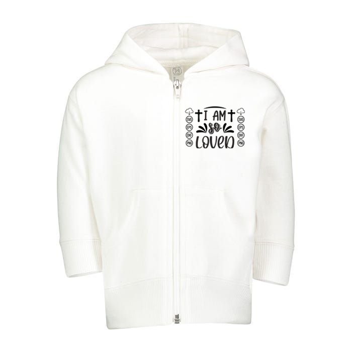 I'm So Loved Toddler Zip Fleece Hoodie