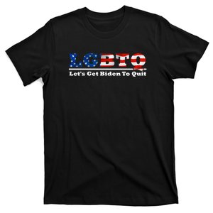 I Support LGBTQ Lets Get Biden To Quit Funny T-Shirt