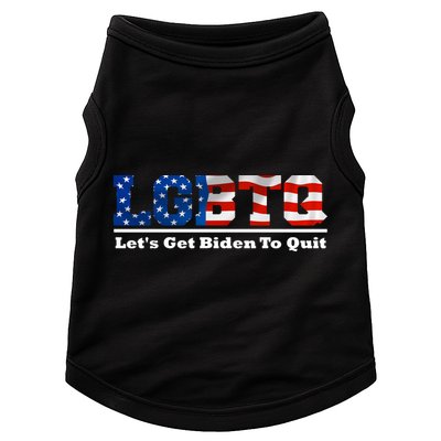 I Support LGBTQ Lets Get Biden To Quit Funny Doggie Tank