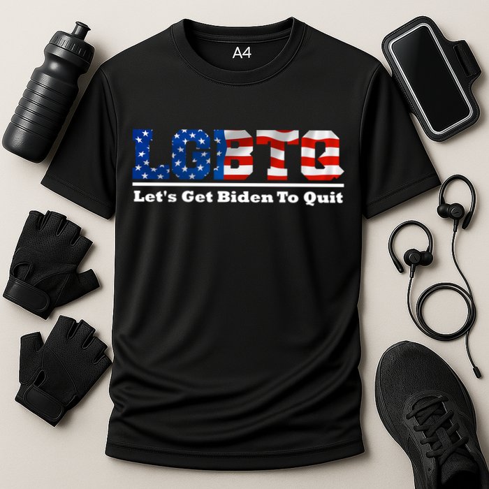 I Support LGBTQ Lets Get Biden To Quit Funny Performance Shirt