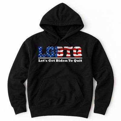 I Support LGBTQ Lets Get Biden To Quit Funny Hoodie