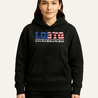 I Support LGBTQ Lets Get Biden To Quit Funny Hoodie