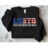 I Support LGBTQ Lets Get Biden To Quit Funny Sweatshirt