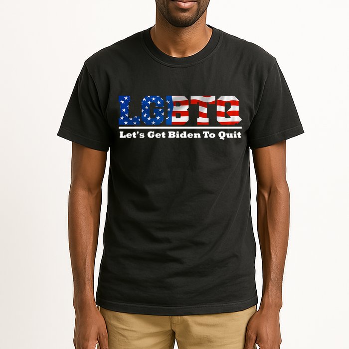 I Support LGBTQ Lets Get Biden To Quit Funny Tall T-Shirt