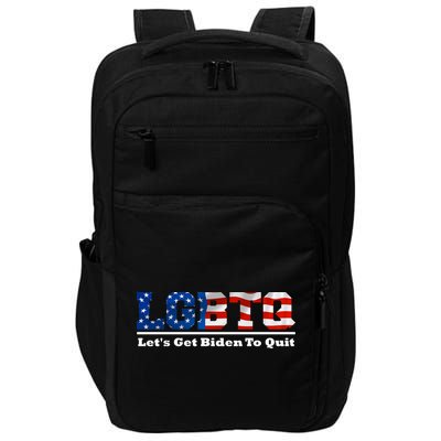 I Support LGBTQ Lets Get Biden To Quit Funny Impact Tech Backpack