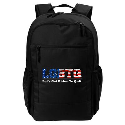 I Support LGBTQ Lets Get Biden To Quit Funny Backpack