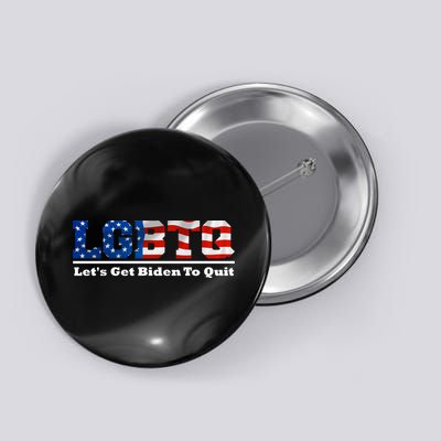 I Support LGBTQ Lets Get Biden To Quit Funny Button