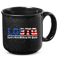 I Support LGBTQ Lets Get Biden To Quit Funny 15oz Campfire Ceramic Mug