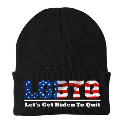 I Support LGBTQ Lets Get Biden To Quit Funny Beanie