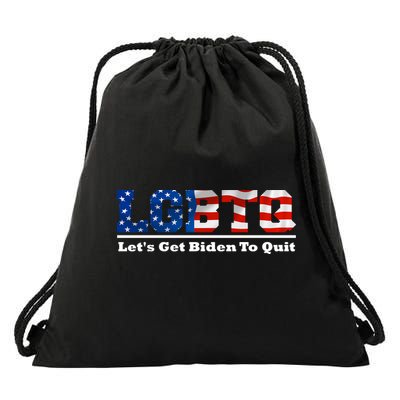 I Support LGBTQ Lets Get Biden To Quit Funny Drawstring Bag