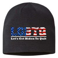 I Support LGBTQ Lets Get Biden To Quit Funny Sustainable Beanie