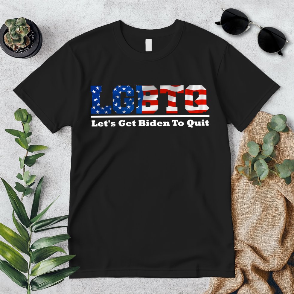 I Support LGBTQ Lets Get Biden To Quit Funny Premium T-Shirt