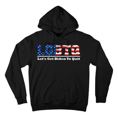 I Support LGBTQ Lets Get Biden To Quit Funny Tall Hoodie