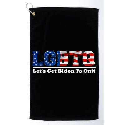 I Support LGBTQ Lets Get Biden To Quit Funny Golf Towel