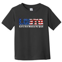 I Support LGBTQ Lets Get Biden To Quit Funny Toddler T-Shirt