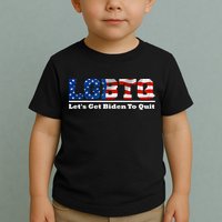 I Support LGBTQ Lets Get Biden To Quit Funny Toddler T-Shirt