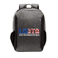I Support LGBTQ Lets Get Biden To Quit Funny Vector Backpack