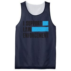 I Support Law Enforcet Meaningful Gift Cops Leos Police Gift Mesh Reversible Basketball Jersey Tank