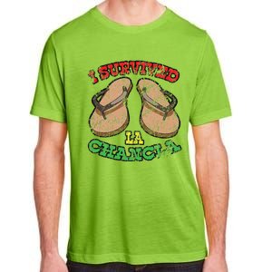 I Survived La Chancla Mexico Cinco De Mayo T Adult ChromaSoft Performance T-Shirt