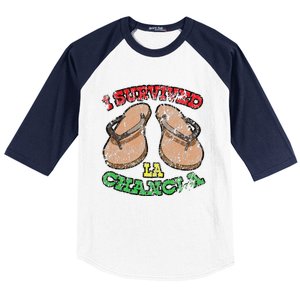 I Survived La Chancla Mexico Cinco De Mayo T Baseball Sleeve Shirt