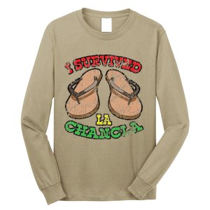 I Survived La Chancla Mexico Cinco De Mayo T Long Sleeve Shirt