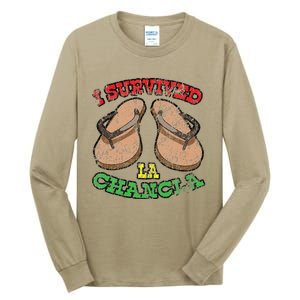 I Survived La Chancla Mexico Cinco De Mayo T Tall Long Sleeve T-Shirt