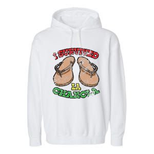 I Survived La Chancla Mexico Cinco De Mayo T Garment-Dyed Fleece Hoodie