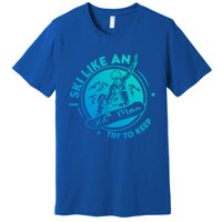 I Ski Like An Old Gift Premium T-Shirt