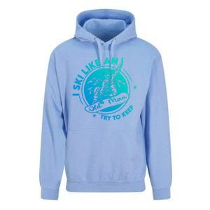 I Ski Like An Old Gift Unisex Surf Hoodie